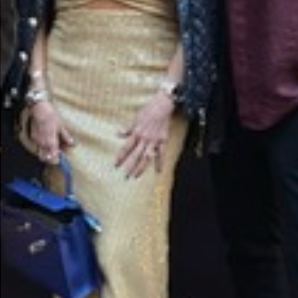 Retrofete Gold Sequin Midi Dress - Picture 2 of 7